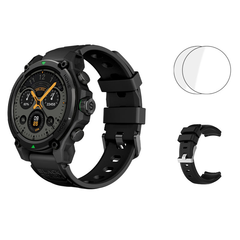 Premium Smartwatch with 1.43" AMOLED Display – GPS, 5ATM Water Resistance, 21-Day Battery Life, 100+ Sports Modes, Bluetooth 5.3, AI Voice Assistant, Wireless Charging, Global Version