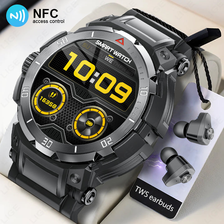 Premium Smartwatch with 1.43" AMOLED Display – GPS, 5ATM Water Resistance, 21-Day Battery Life, 100+ Sports Modes, Bluetooth 5.3, AI Voice Assistant, Wireless Charging, Global Version