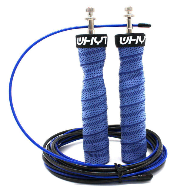 Premium Speed Skipping Rope for Crossfit – Adjustable Jump Rope with Anti-Slip Handles, Pro Ball Bearings, Steel Wire Cord, Ideal for Double Unders and Cardio Workouts