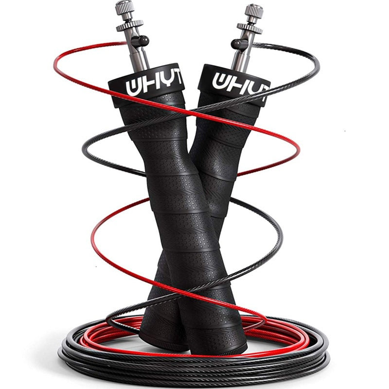 Premium Speed Skipping Rope for Crossfit – Adjustable Jump Rope with Anti-Slip Handles, Pro Ball Bearings, Steel Wire Cord, Ideal for Double Unders and Cardio Workouts
