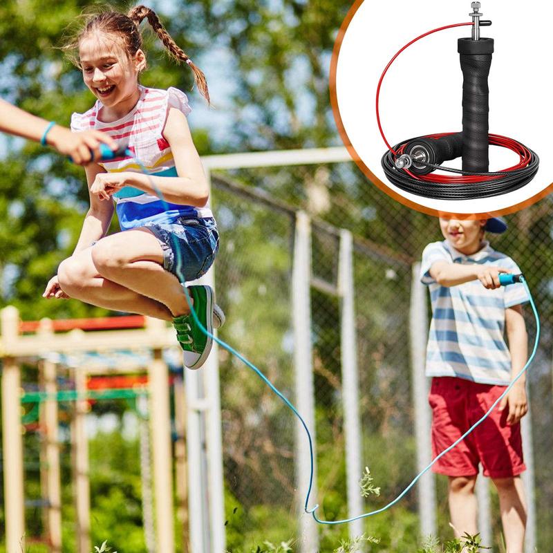 Premium Speed Skipping Rope for Crossfit – Adjustable Jump Rope with Anti-Slip Handles, Pro Ball Bearings, Steel Wire Cord, Ideal for Double Unders and Cardio Workouts