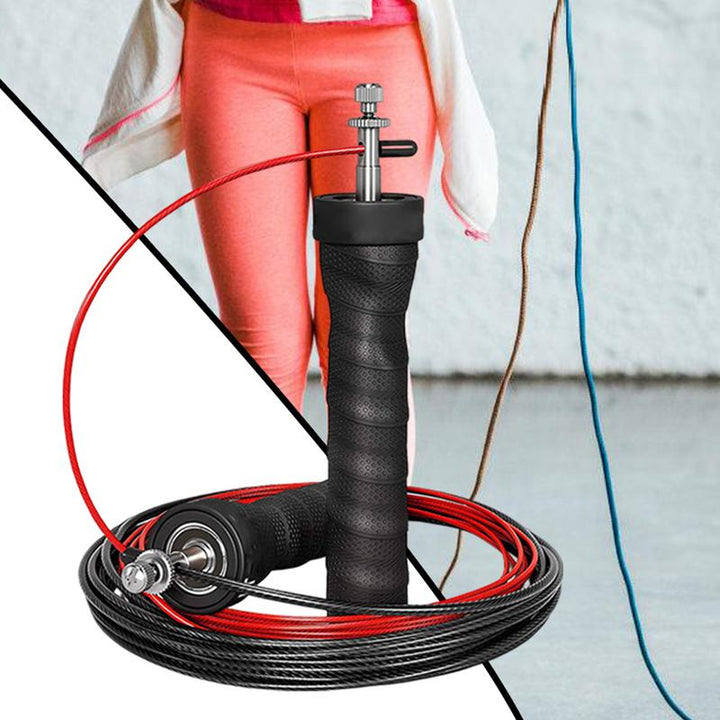 Premium Speed Skipping Rope for Crossfit – Adjustable Jump Rope with Anti-Slip Handles, Pro Ball Bearings, Steel Wire Cord, Ideal for Double Unders and Cardio Workouts