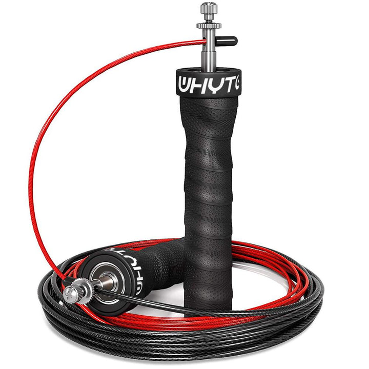 Premium Speed Skipping Rope for Crossfit – Adjustable Jump Rope with Anti-Slip Handles, Pro Ball Bearings, Steel Wire Cord, Ideal for Double Unders and Cardio Workouts