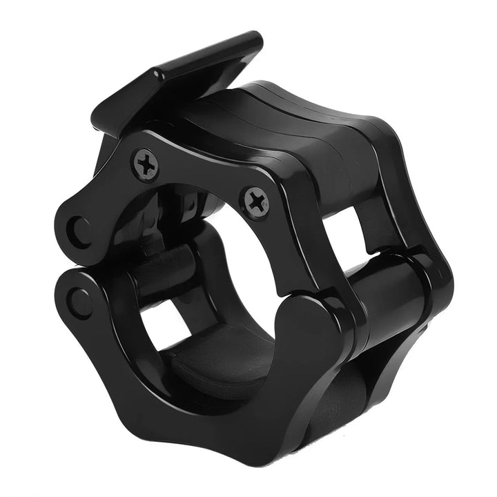 Premium Spinlock Barbell Collars – Quick Release Weightlifting Clamps for 25mm/28mm/30mm/50mm Bars, Reinforced ABS for Secure Fit, Easy One-Hand Installation