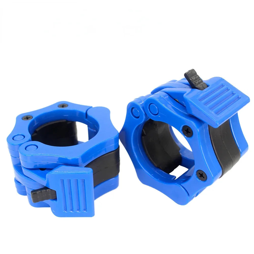 Premium Spinlock Barbell Collars – Quick Release Weightlifting Clamps for 25mm/28mm/30mm/50mm Bars, Reinforced ABS for Secure Fit, Easy One-Hand Installation