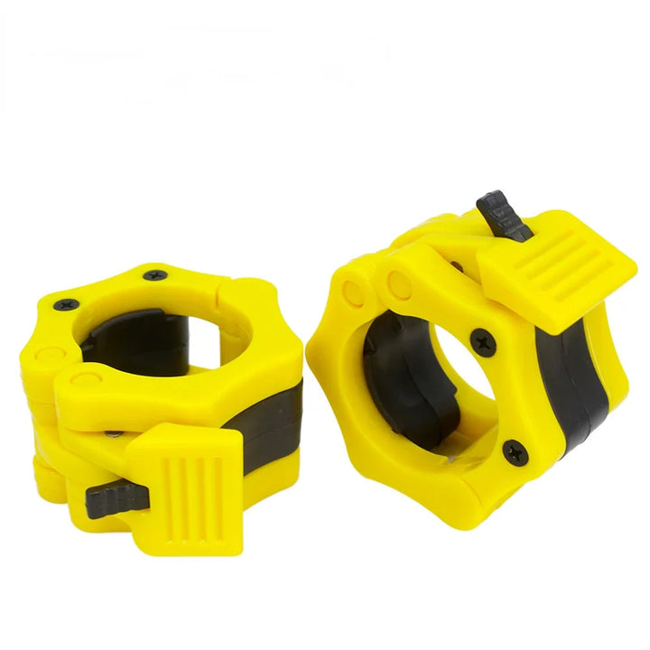 Premium Spinlock Barbell Collars – Quick Release Weightlifting Clamps for 25mm/28mm/30mm/50mm Bars, Reinforced ABS for Secure Fit, Easy One-Hand Installation