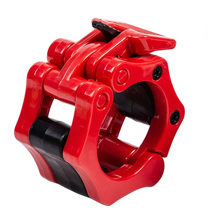 Premium Spinlock Barbell Collars – Quick Release Weightlifting Clamps for 25mm/28mm/30mm/50mm Bars, Reinforced ABS for Secure Fit, Easy One-Hand Installation