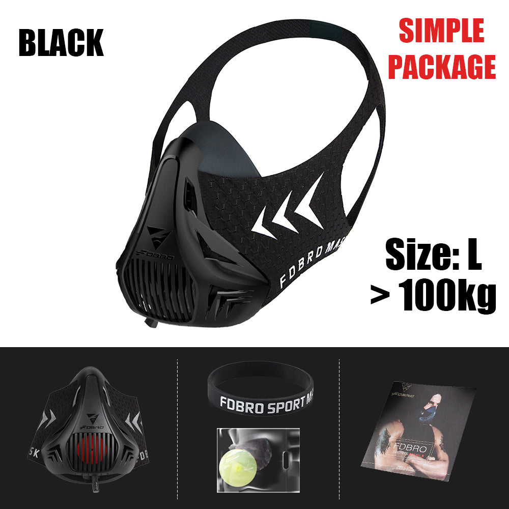 Premium Sports Mask for Running, Cycling, Gym & High Altitude Training – Cardio Workout Conditioning Mask, Air Filtration, Dust Protection, Adjustable Size for Fitness Activities