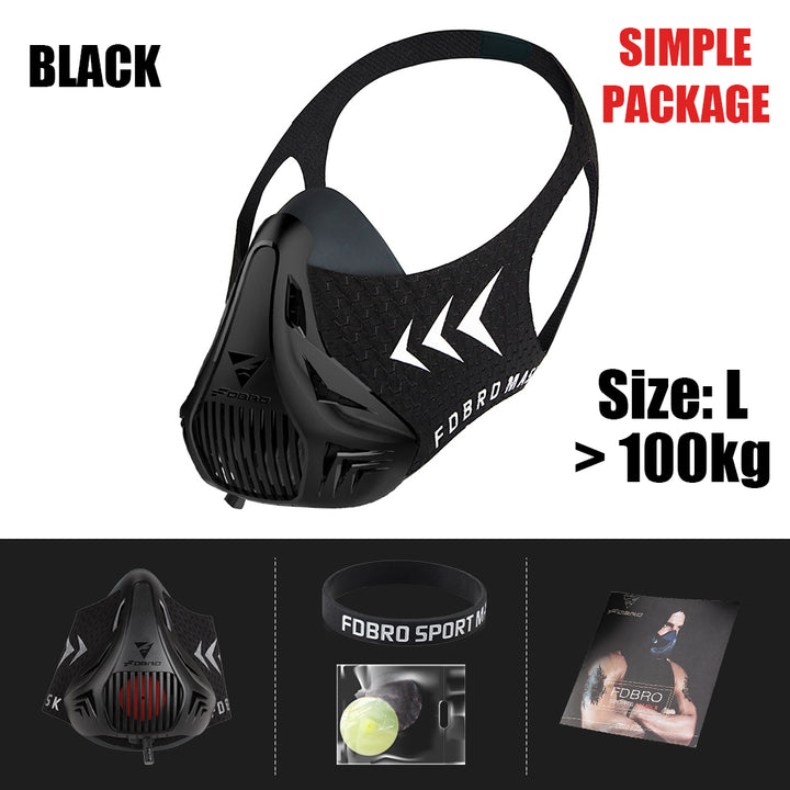 Premium Sports Mask for Running, Cycling, Gym & High Altitude Training – Cardio Workout Conditioning Mask, Air Filtration, Dust Protection, Adjustable Size for Fitness Activities