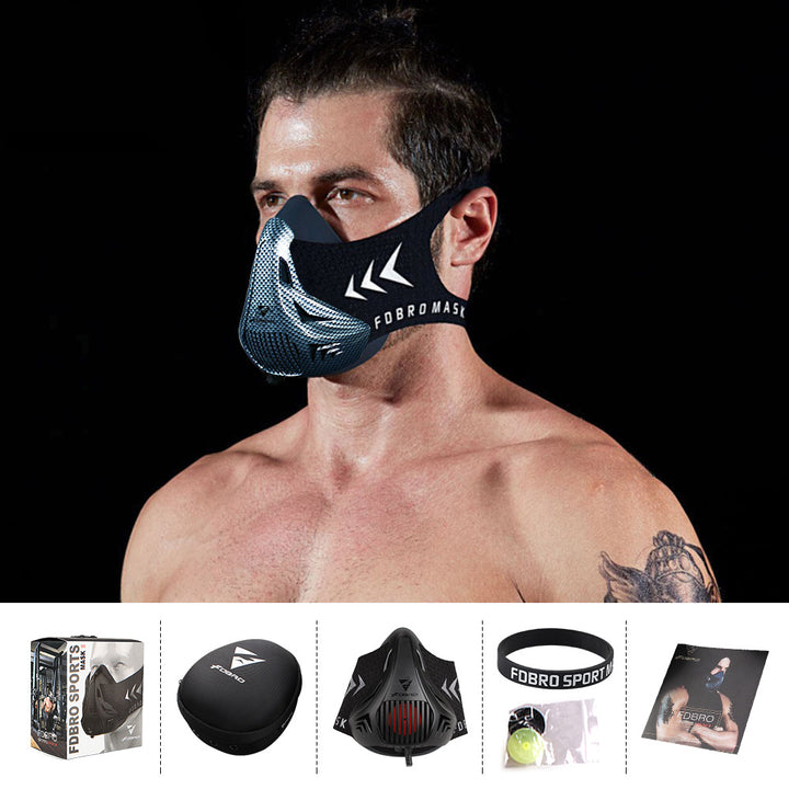 Premium Sports Mask for Running, Cycling, Gym & High Altitude Training – Cardio Workout Conditioning Mask, Air Filtration, Dust Protection, Adjustable Size for Fitness Activities