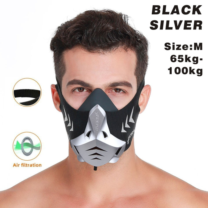 Premium Sports Mask for Running, Cycling, Gym & High Altitude Training – Cardio Workout Conditioning Mask, Air Filtration, Dust Protection, Adjustable Size for Fitness Activities