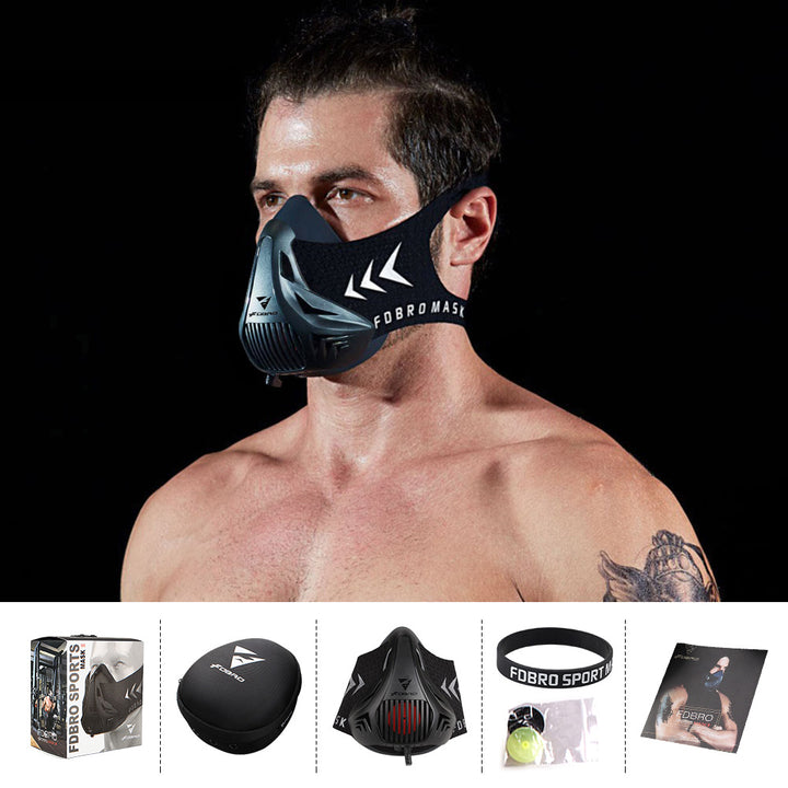 Premium Sports Mask for Running, Cycling, Gym & High Altitude Training – Cardio Workout Conditioning Mask, Air Filtration, Dust Protection, Adjustable Size for Fitness Activities