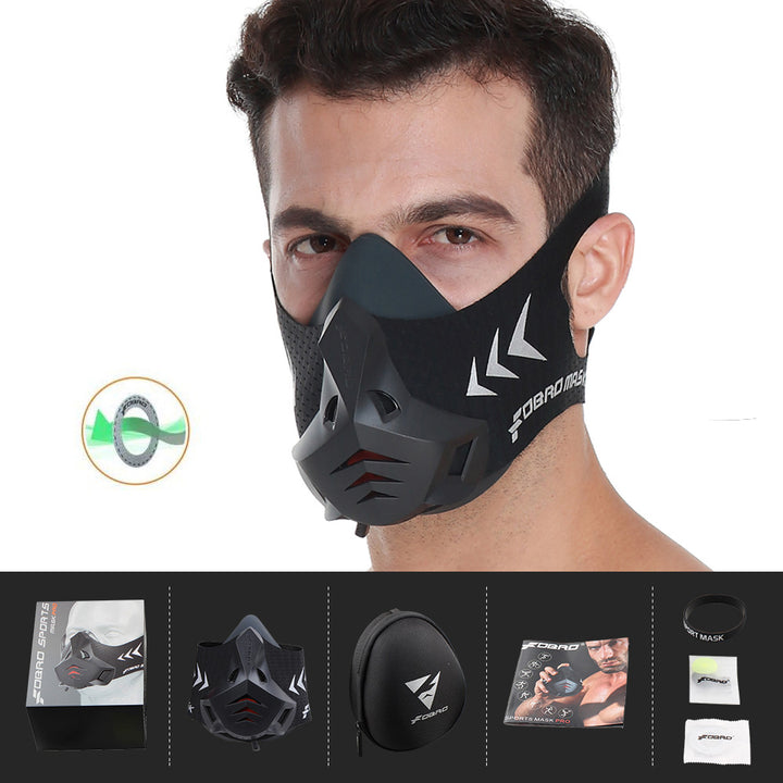 Premium Sports Mask for Running, Cycling, Gym & High Altitude Training – Cardio Workout Conditioning Mask, Air Filtration, Dust Protection, Adjustable Size for Fitness Activities