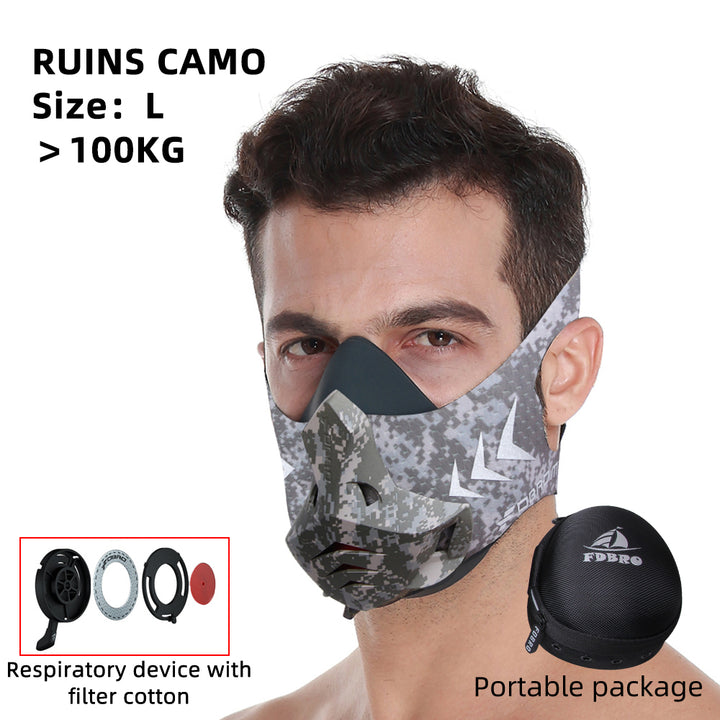 Premium Sports Mask for Running, Cycling, Gym & High Altitude Training – Cardio Workout Conditioning Mask, Air Filtration, Dust Protection, Adjustable Size for Fitness Activities