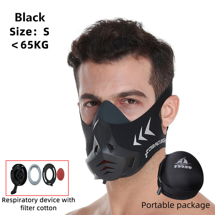 Premium Sports Mask for Running, Cycling, Gym & High Altitude Training – Cardio Workout Conditioning Mask, Air Filtration, Dust Protection, Adjustable Size for Fitness Activities