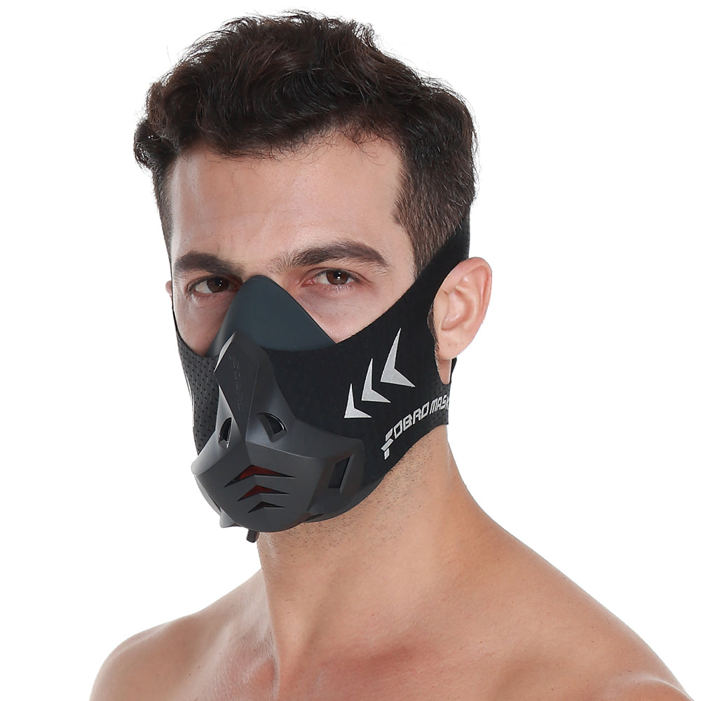 Premium Sports Mask for Running, Cycling, Gym & High Altitude Training – Cardio Workout Conditioning Mask, Air Filtration, Dust Protection, Adjustable Size for Fitness Activities