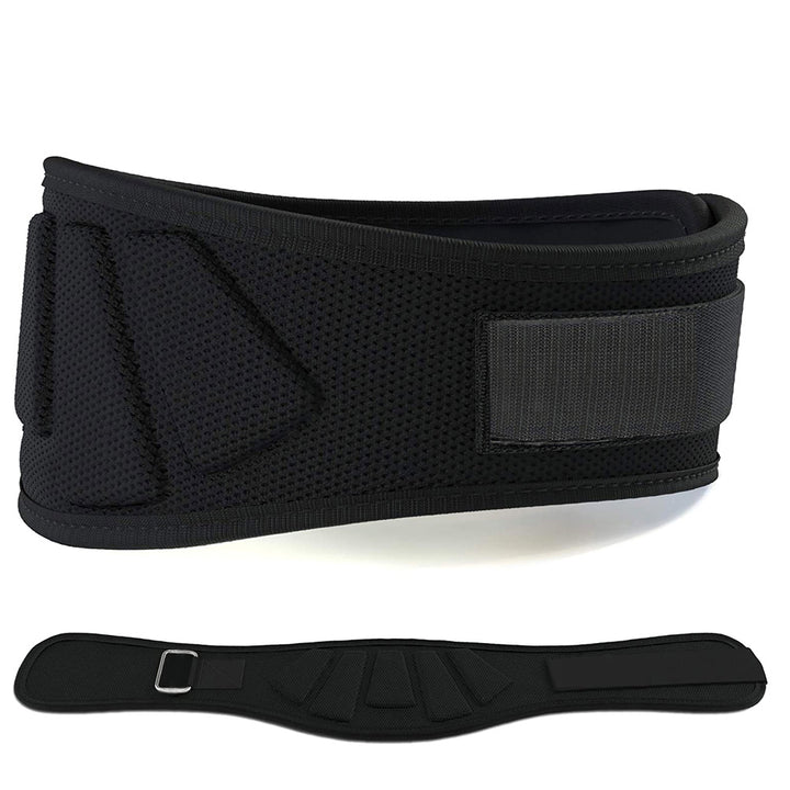 Premium Sports Weight Lifting Belt – Gym Workout Lumbar Back Support for Powerlifting, Strength Training, Squats, Weightlifting, Adjustable Nylon Waist Belt, Durable & Lightweight Design for Men and Women