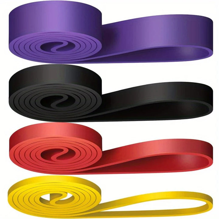Premium Stackable TPE Resistance Bands – Strength Training Pull Bands for Fitness, Workout, Stretching and Home Gym Use