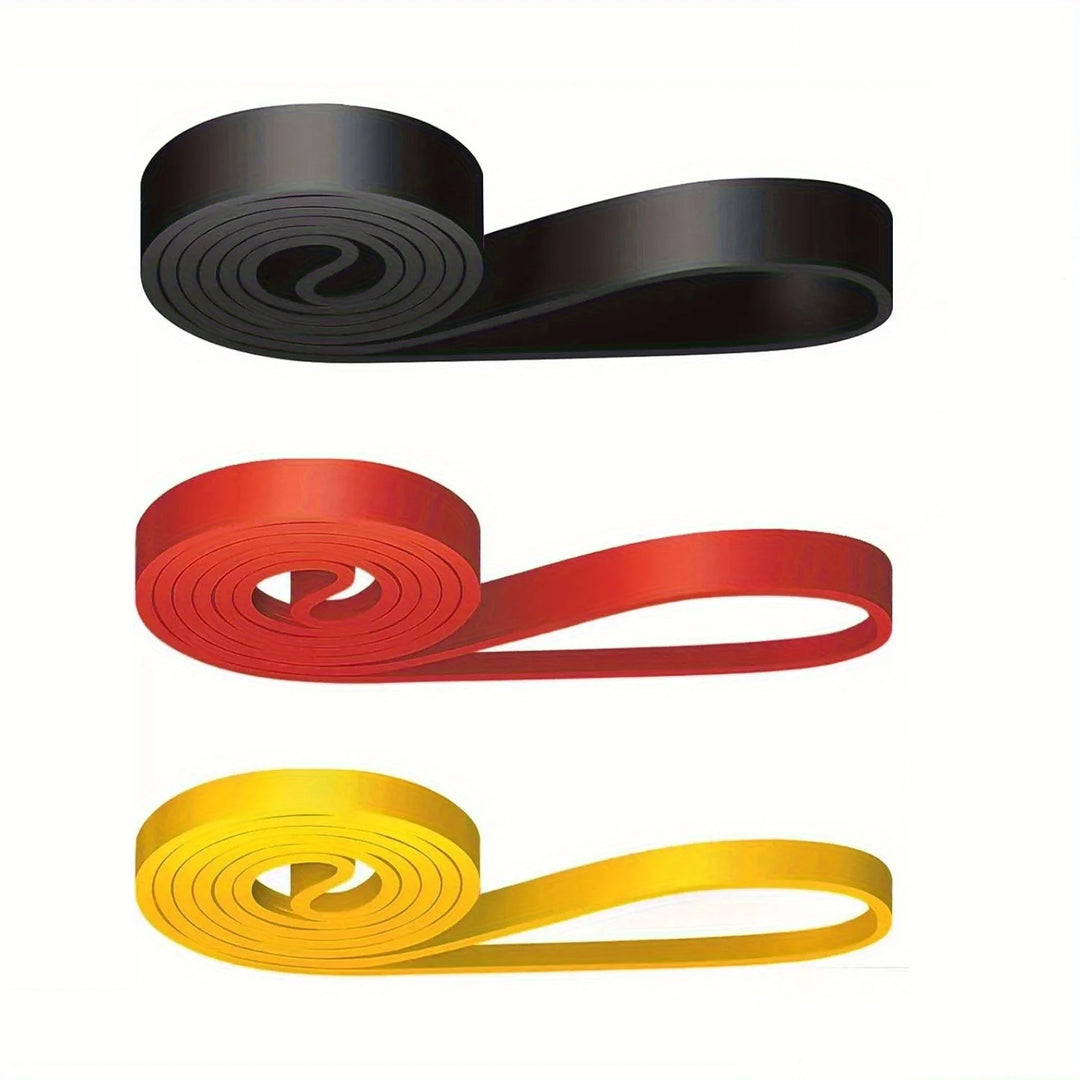 Premium Stackable TPE Resistance Bands – Strength Training Pull Bands for Fitness, Workout, Stretching and Home Gym Use