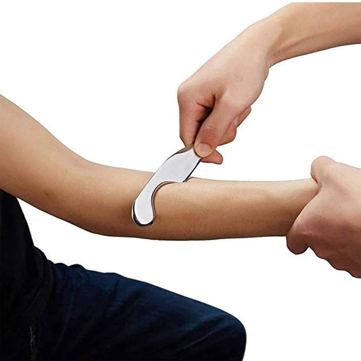 Premium Stainless Steel Gua Sha Scraping Massage Tool - IASTM for Muscle Pain Relief, Soft Tissue Mobilization, and Myofascial Release - Effective Full Body Deep Tissue Massage Tools (1/2/4/5/7pcs)