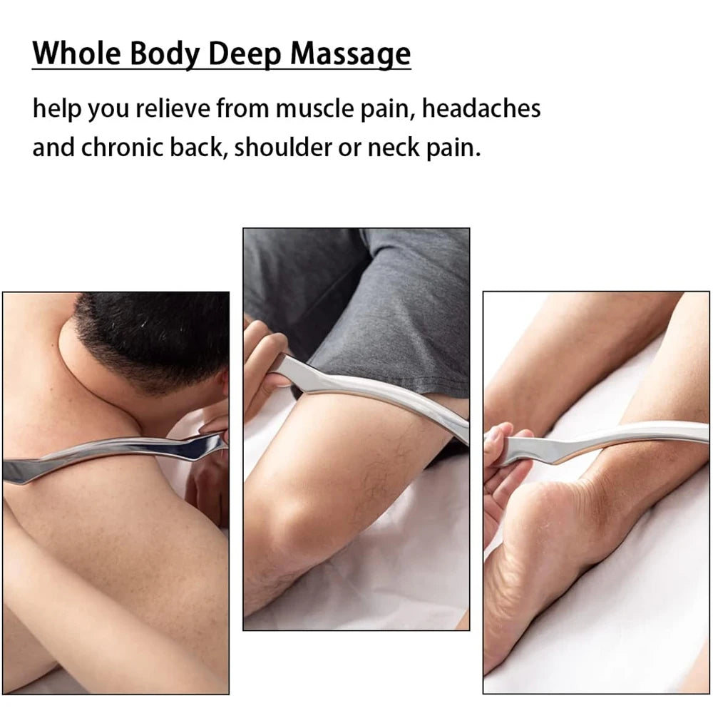 Premium Stainless Steel Gua Sha Scraping Massage Tool - IASTM for Muscle Pain Relief, Soft Tissue Mobilization, and Myofascial Release - Effective Full Body Deep Tissue Massage Tools (1/2/4/5/7pcs)