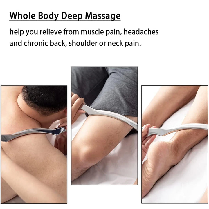 Premium Stainless Steel Gua Sha Scraping Massage Tool - IASTM for Muscle Pain Relief, Soft Tissue Mobilization, and Myofascial Release - Effective Full Body Deep Tissue Massage Tools (1/2/4/5/7pcs)