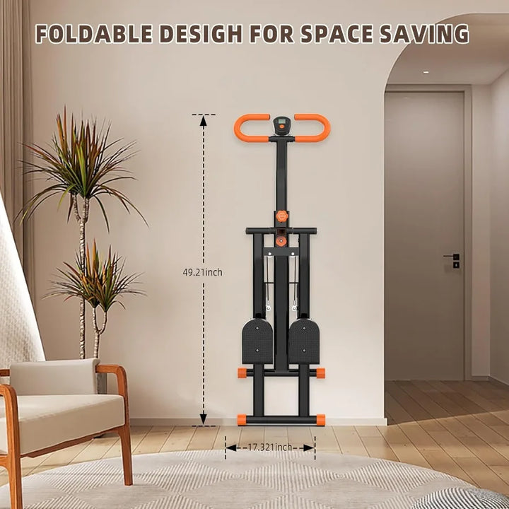 Premium Stair Stepper for Home – Folding Vertical Climber Workout Machine for Full Body Exercise