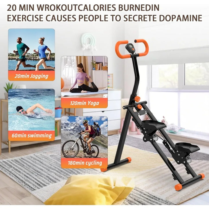 Premium Stair Stepper for Home – Folding Vertical Climber Workout Machine for Full Body Exercise