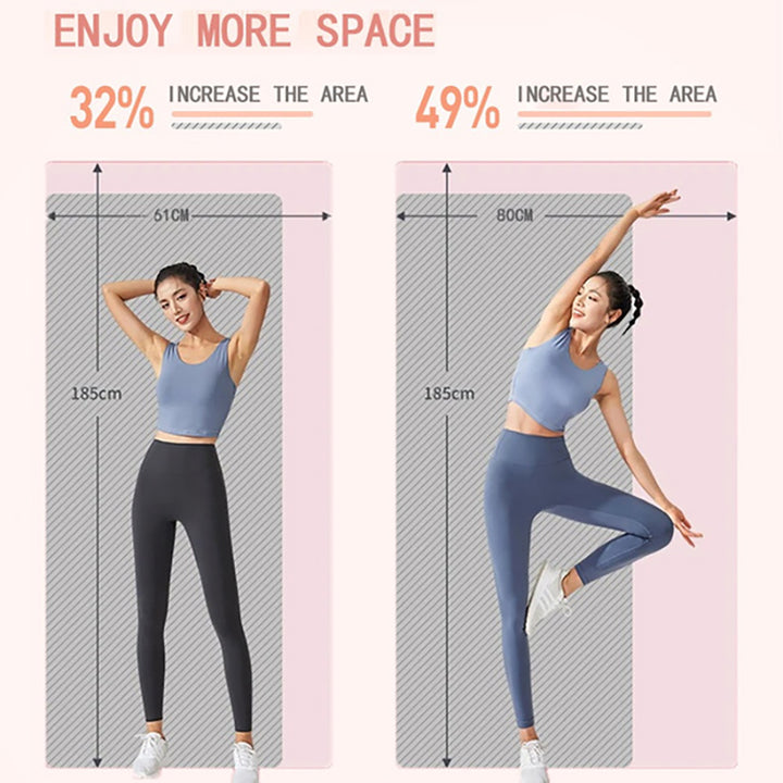 Premium Super Long Yoga Mat – 2M Extra Large High-Density Exercise Mat for Pilates & Fitness – Waterproof, Anti-Skid, 15mm Thickness, with Carry Bag – Ideal for Men & Beginners