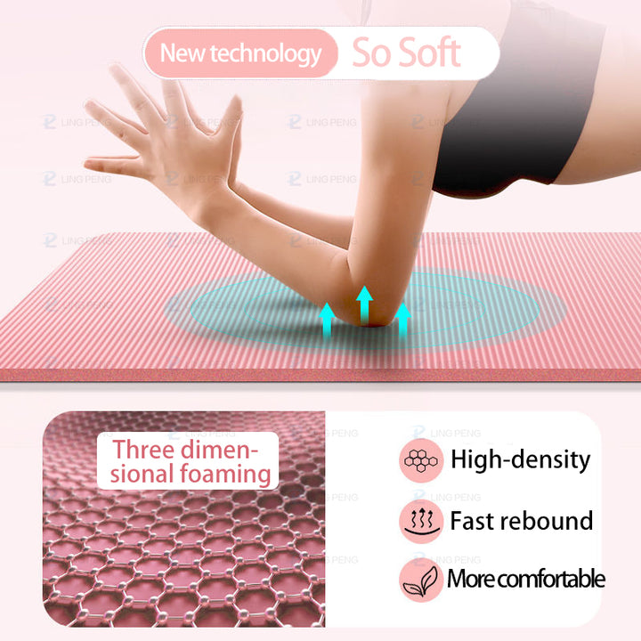 Premium Super Long Yoga Mat – 2M Extra Large High-Density Exercise Mat for Pilates & Fitness – Waterproof, Anti-Skid, 15mm Thickness, with Carry Bag – Ideal for Men & Beginners