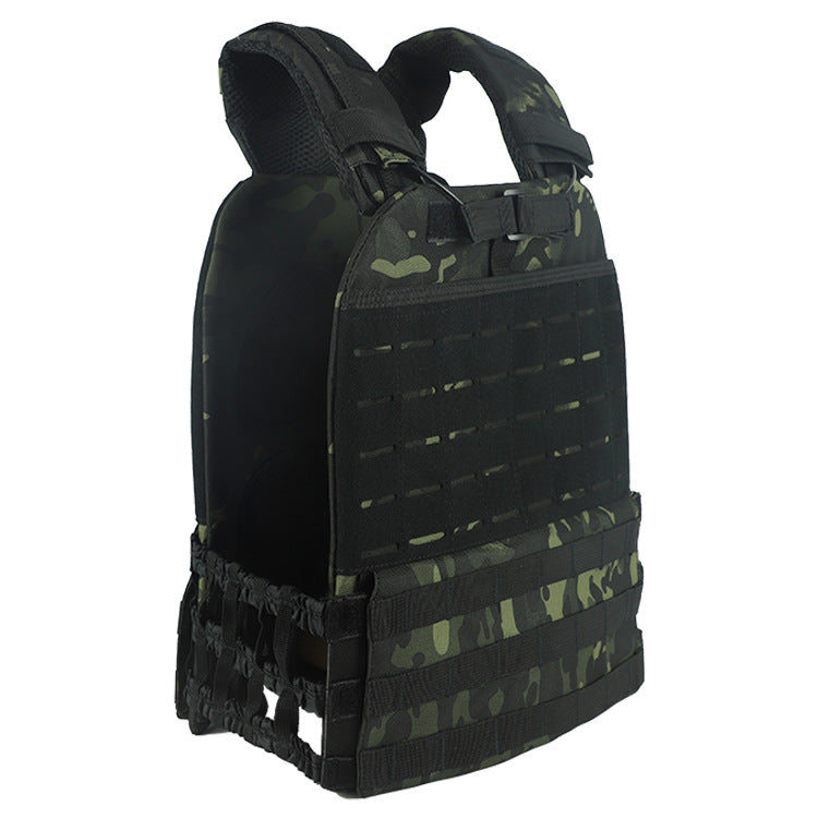 Premium Tactical Hunting Vest for Men – Camouflage Plate Carrier, 900D Outdoor Sports Fitness, Weighted Training Vest, Adjustable Combat Gear for Fitness and Combat Training
