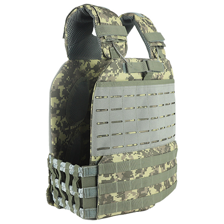 Premium Tactical Hunting Vest for Men – Camouflage Plate Carrier, 900D Outdoor Sports Fitness, Weighted Training Vest, Adjustable Combat Gear for Fitness and Combat Training