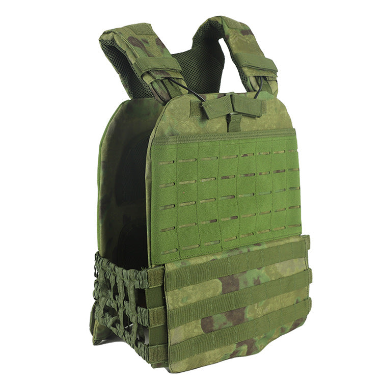 Premium Tactical Hunting Vest for Men – Camouflage Plate Carrier, 900D Outdoor Sports Fitness, Weighted Training Vest, Adjustable Combat Gear for Fitness and Combat Training