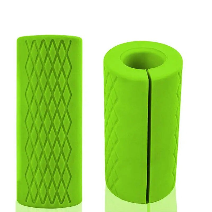 Premium Thick Bar Dumbbell Handles for Weightlifting - Anti-Slip Silicon Grip, Forearm Strength Support, Joint Pain Relief, Fitness Equipment for Bodybuilding