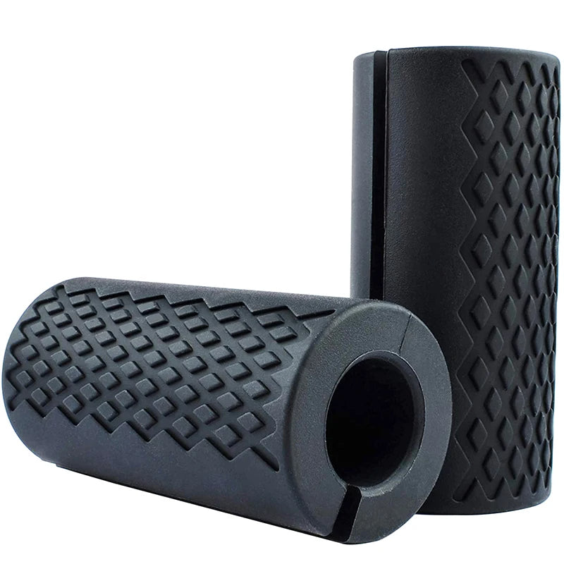 Premium Thick Bar Dumbbell Handles for Weightlifting - Anti-Slip Silicon Grip, Forearm Strength Support, Joint Pain Relief, Fitness Equipment for Bodybuilding