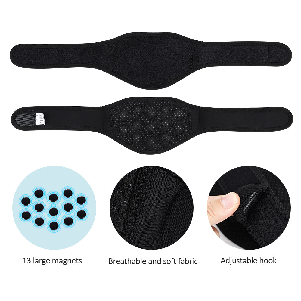 Premium Tourmaline Magnetic Neck Support Belt with Self-Heating & Infrared Therapy, Pain Relief Cervical Massager for Back & Neck Support