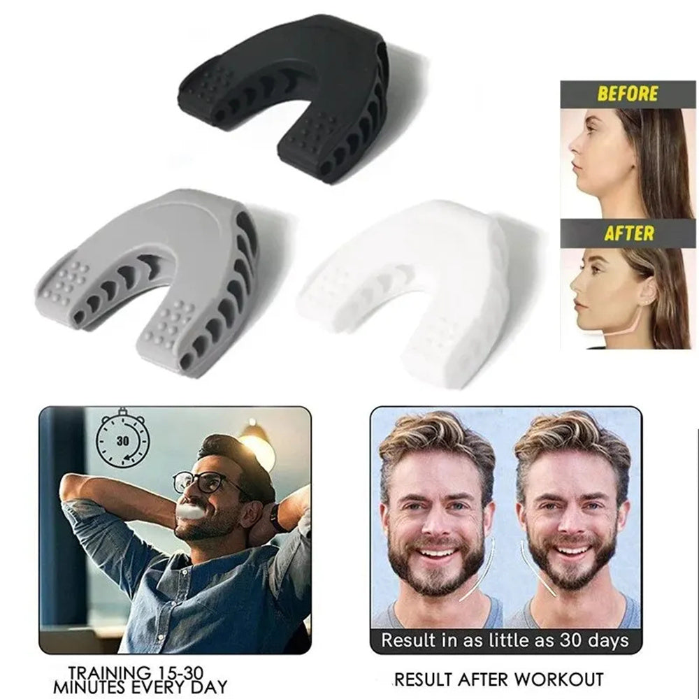 Premium U-Shape Jaw Exerciser – Facial Fitness & Jawline Training Equipment – Muscle Chew Ball for Mouth & Face, Double Chin Reducer, Jaw Strengthening & Chew Bite Breaker