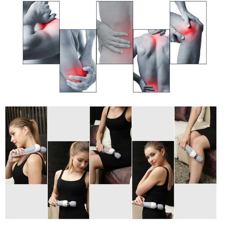 Premium USB Handheld Electric Massager – High Frequency Vibration Wand for Neck, Back, and Muscle Pain Relief, Deep Tissue Massage Machine with 5 Modes, Cordless Design, and Therapeutic Relief