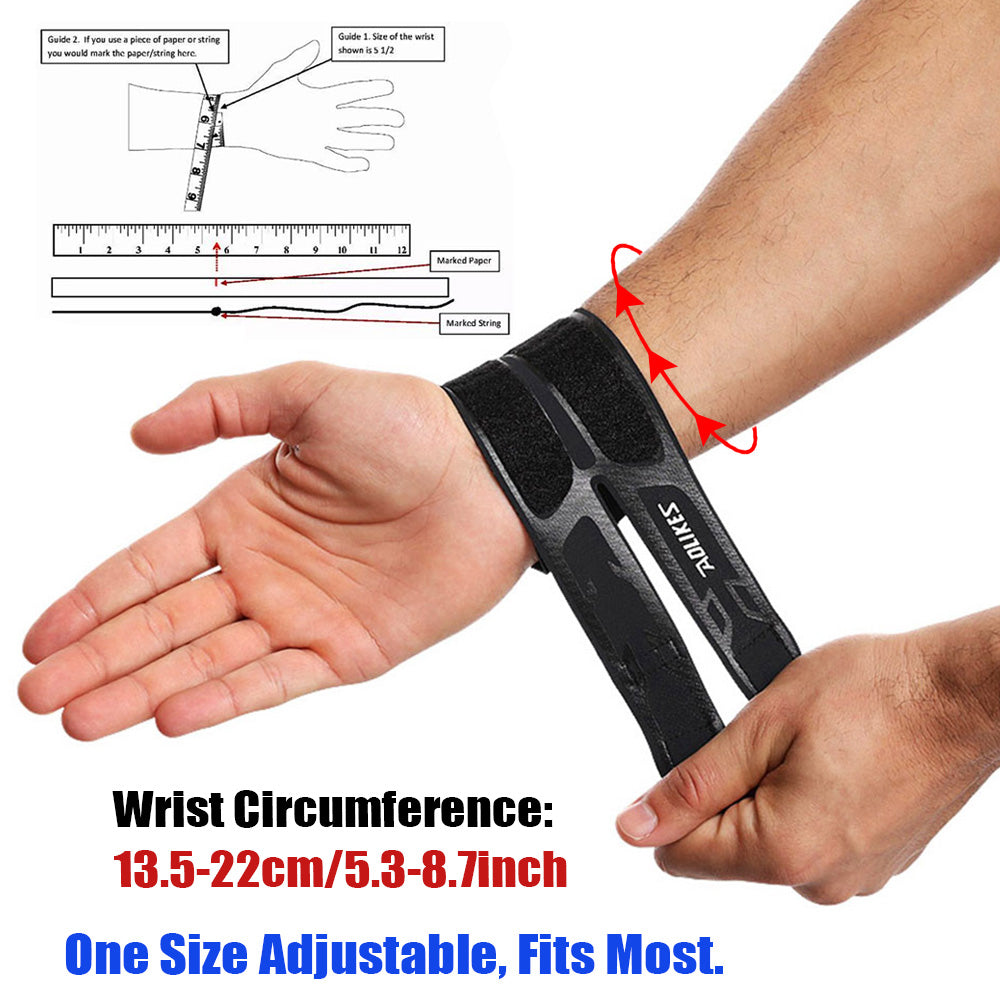 Premium Ultra-Thin Compression Wrist Brace – Adjustable Wrist Straps for Workout, Tennis, Weightlifting, Carpal Tunnel, Tendonitis, Sprains, Arthritis Pain Relief, Comfortable and Breathable Design