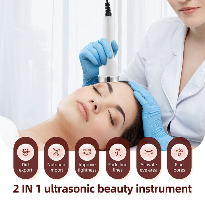 Premium Ultrasound Beauty Machine – High Frequency Face and Eye Massager for Skin Care, Facial Lifting, and SPA-Grade Ultrasonic Cleansing Device