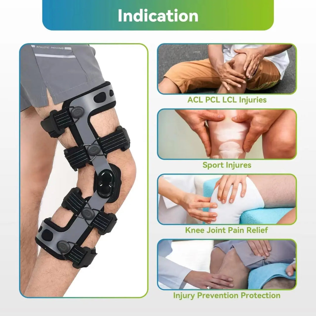 Premium Unloader Knee Brace for Arthritis Pain Relief, Osteoarthritis Support, Adjustable ROM Stabilizer, Post-Surgical Recovery, One Size Fits All, FDA Registered
