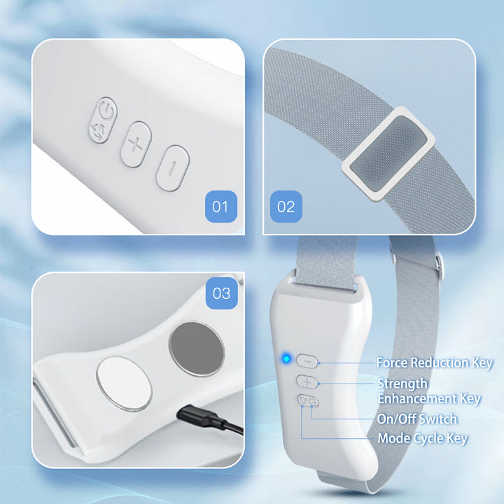 Premium Vibration Chin-Up Facial Lifting Massager – EMS V-Line Beauty Device for Double Chin Removal, Face Shaping, and Skin Firming, Adjustable and Portable with 5-7 Massage Modes