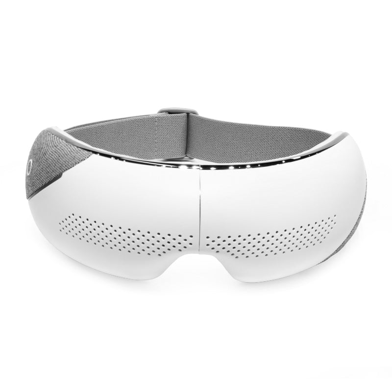 Premium Visible Eye Massager with Heat – Bluetooth Music, Air Pressure, Relaxation for Migraines, Reduce Eye Strain, Dark Circles, Eye Bags, Improve Sleep, 180° Foldable, Soft Leather Padding