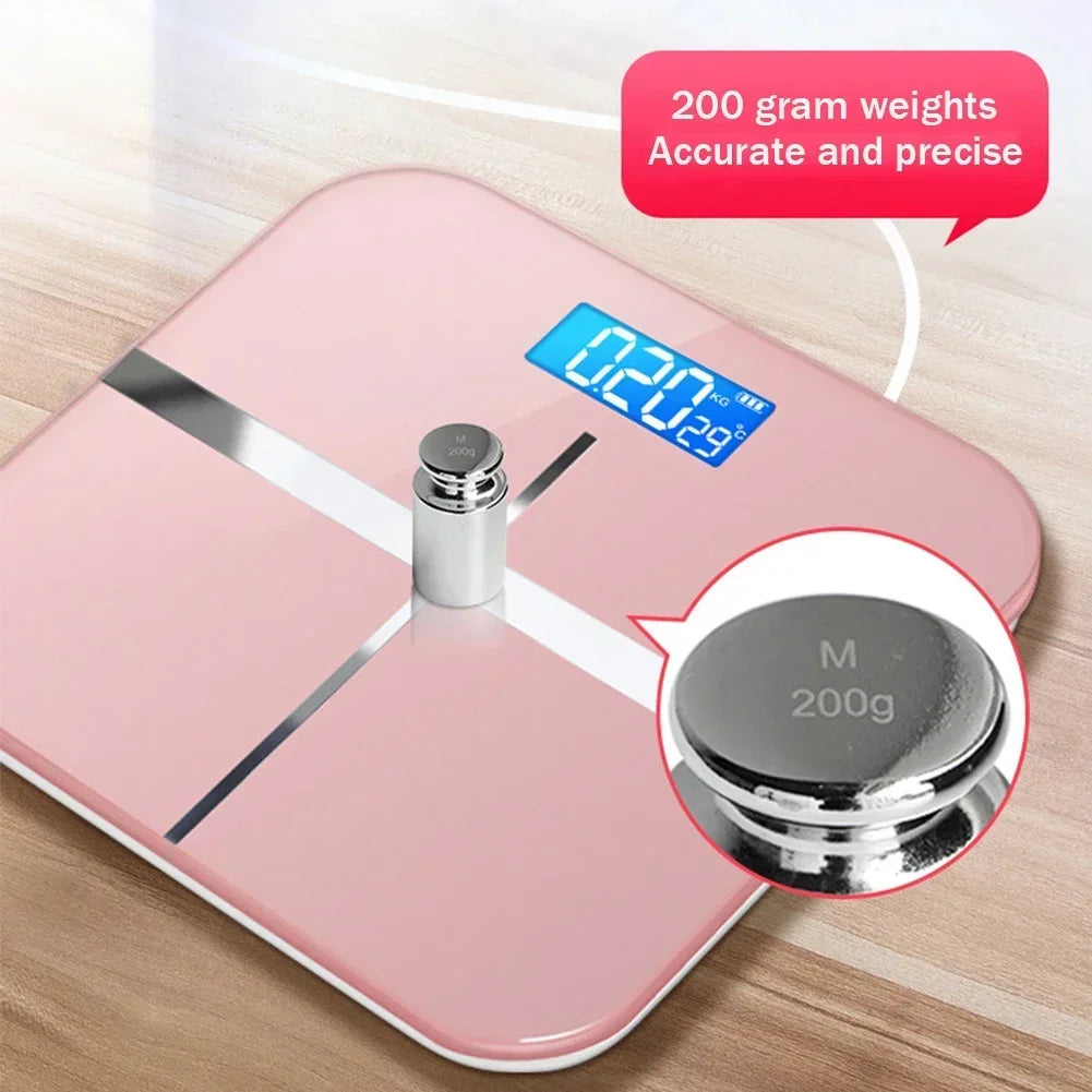 Premium Voice Broadcast Body Fat Scale – 8-Electrode Bioimpedance Analyzer, Smart Body Composition Scale with Professional Health Tracking