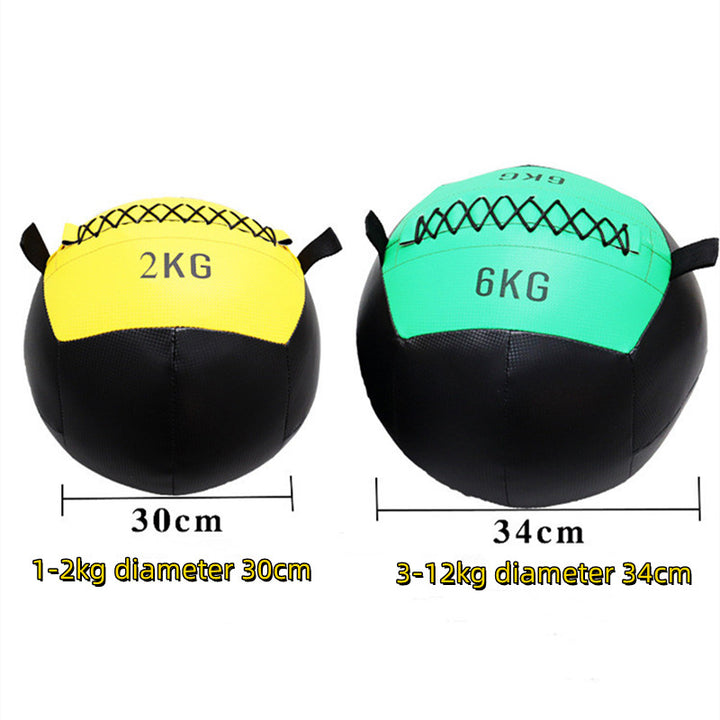 Premium Wall Medicine Ball – Adjustable 2-12kg Core Training Ball for CrossFit, Strength & Endurance – Empty, Fillable for Custom Weight, Ideal for Throwing & Slamming Exercises