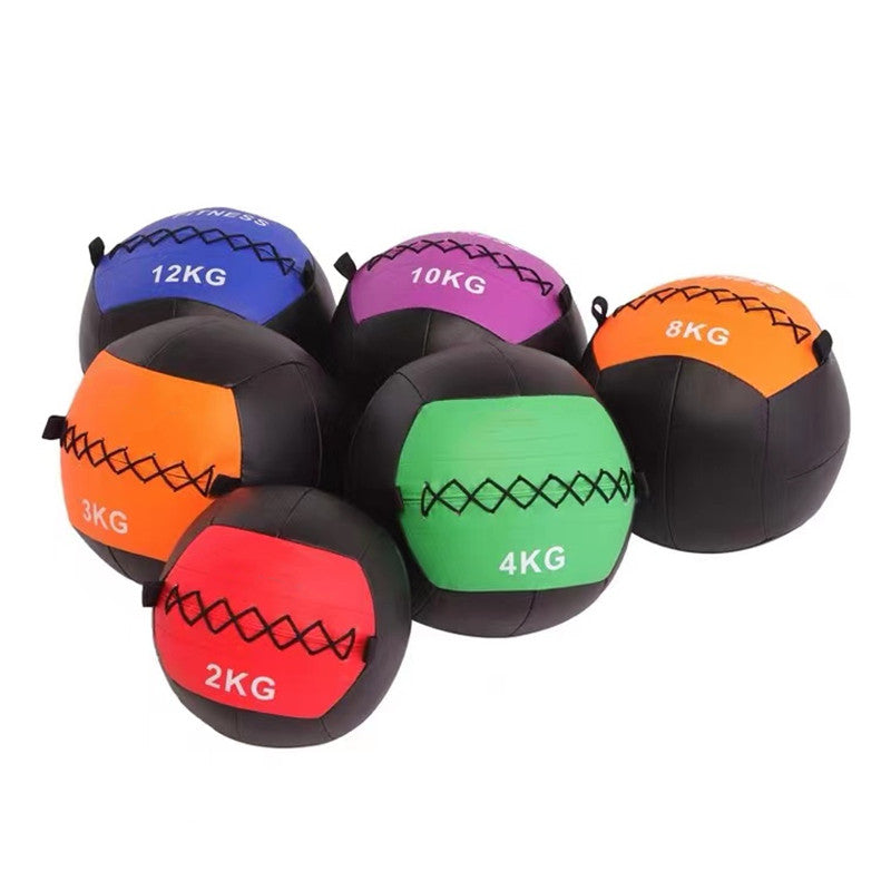 Premium Wall Medicine Ball – Adjustable 2-12kg Core Training Ball for CrossFit, Strength & Endurance – Empty, Fillable for Custom Weight, Ideal for Throwing & Slamming Exercises