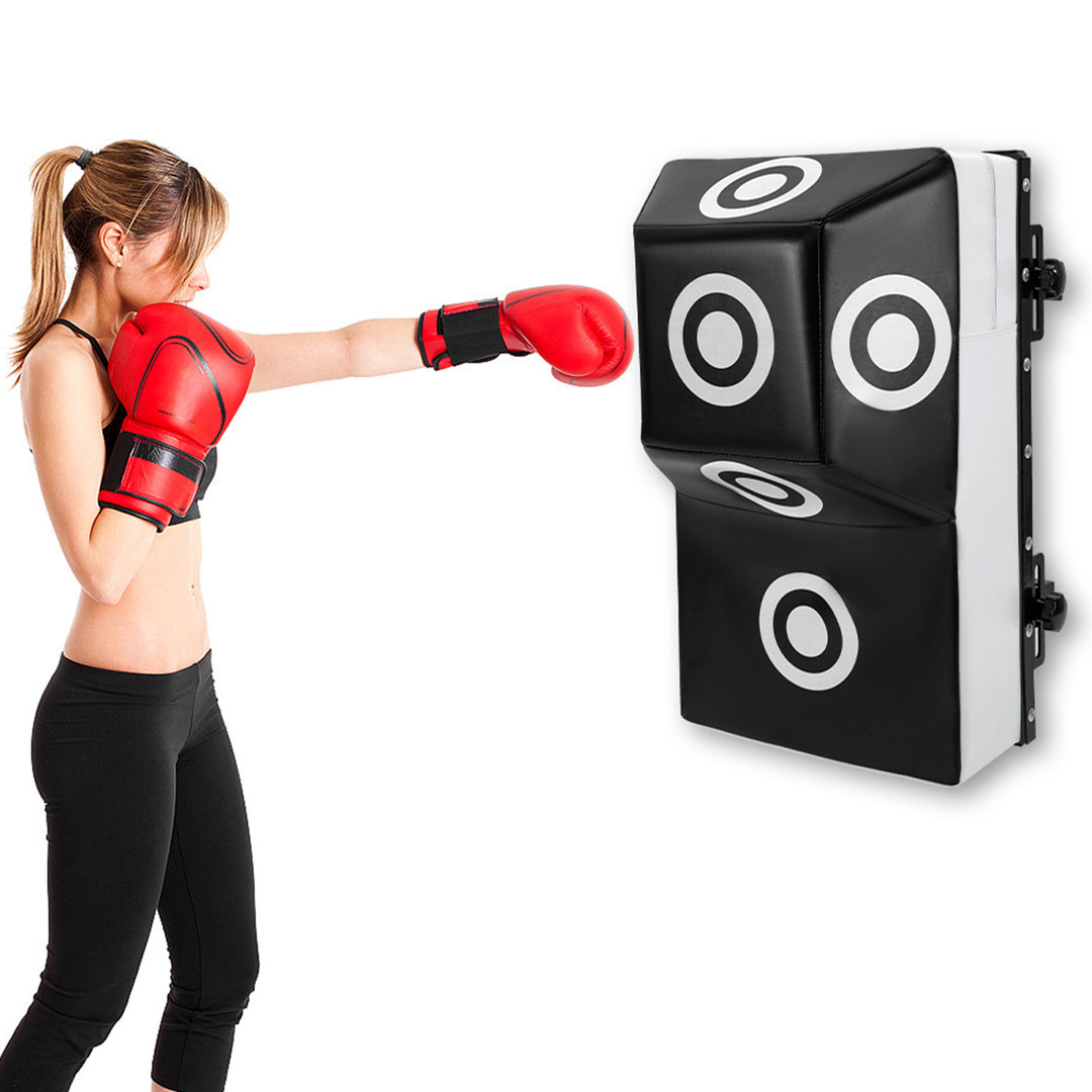 Premium Wall-Mount Boxing Training Target for Home & Gym – Uppercut Punching Bag with 4 Hit Points, Space-Saving Design, Durable PU & EVA Construction, Easy Installation & Cleaning