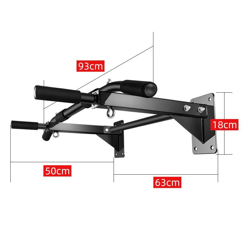 Premium Wall Mounted Pull-Up Bar – Heavy Duty Chin-Up Bar for Home Gym, Horizontal Strength Training, Core & Back Workout Equipment, Fitness Training Support, Max 200KG Capacity
