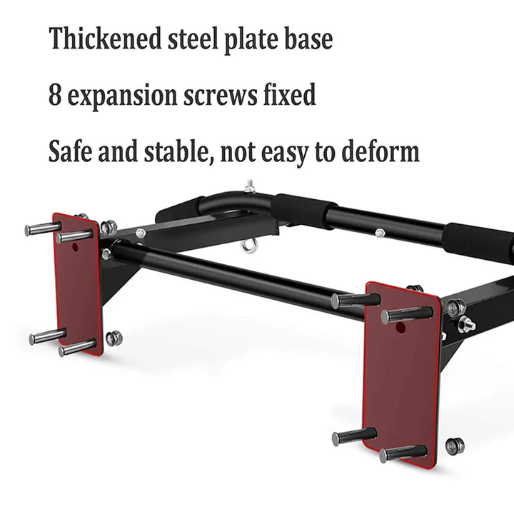 Premium Wall Mounted Pull-Up Bar – Heavy Duty Chin-Up Bar for Home Gym, Horizontal Strength Training, Core & Back Workout Equipment, Fitness Training Support, Max 200KG Capacity