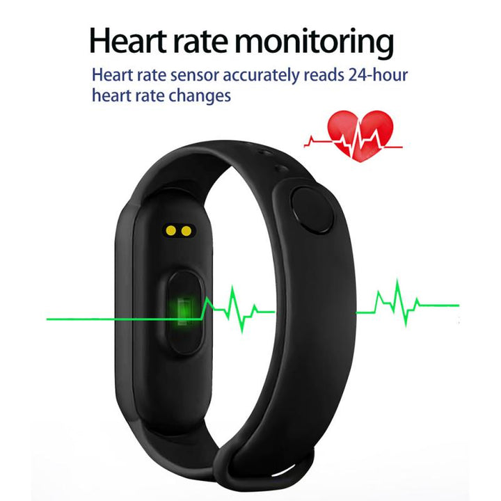 Premium Waterproof Fitness Smartwatch for Men & Women - Heart Rate, Blood Pressure, Activity Tracker, Sleep Monitor, Multi-Sport Modes, Call & Message Alerts, Bluetooth, 0.96” Display